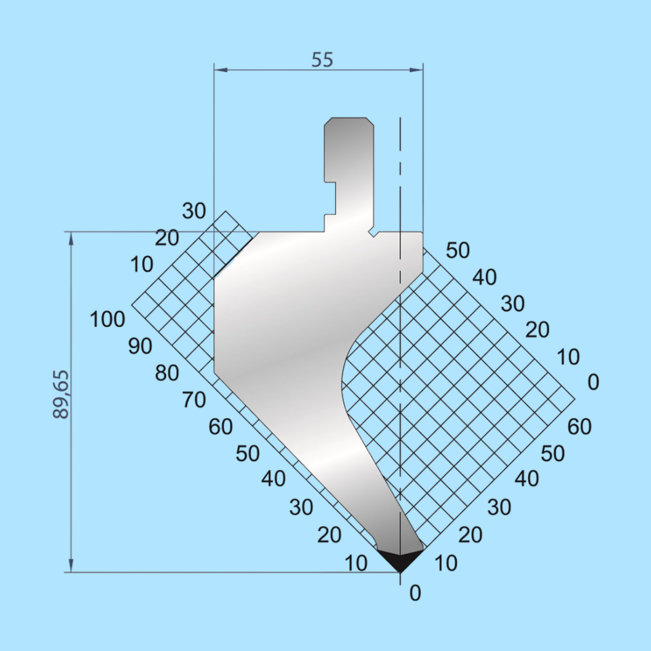 1014 AMADA-PROMECAM Gooseneck Punch