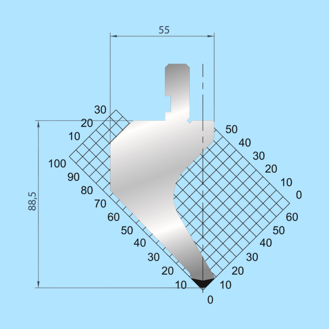 1015 AMADA-PROMECAM Gooseneck Punch
