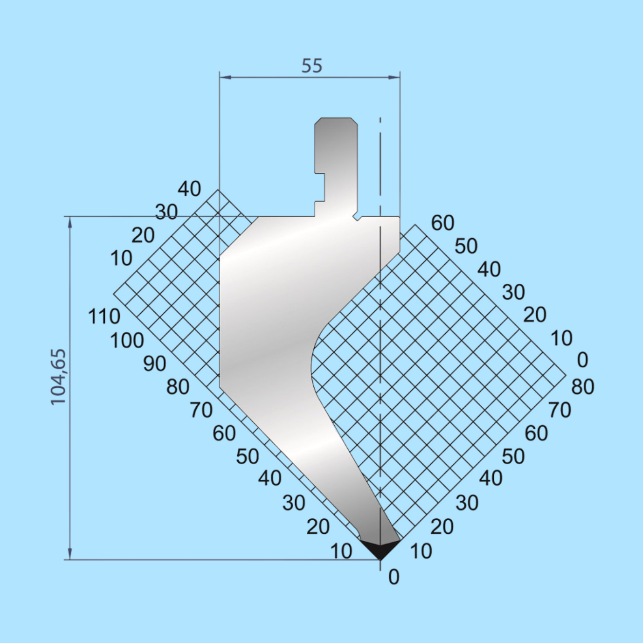 1017 AMADA-PROMECAM Gooseneck Punch