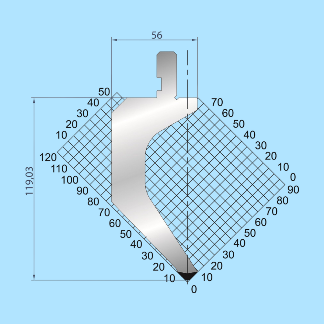 1062 AMADA-PROMECAM Gooseneck Punch