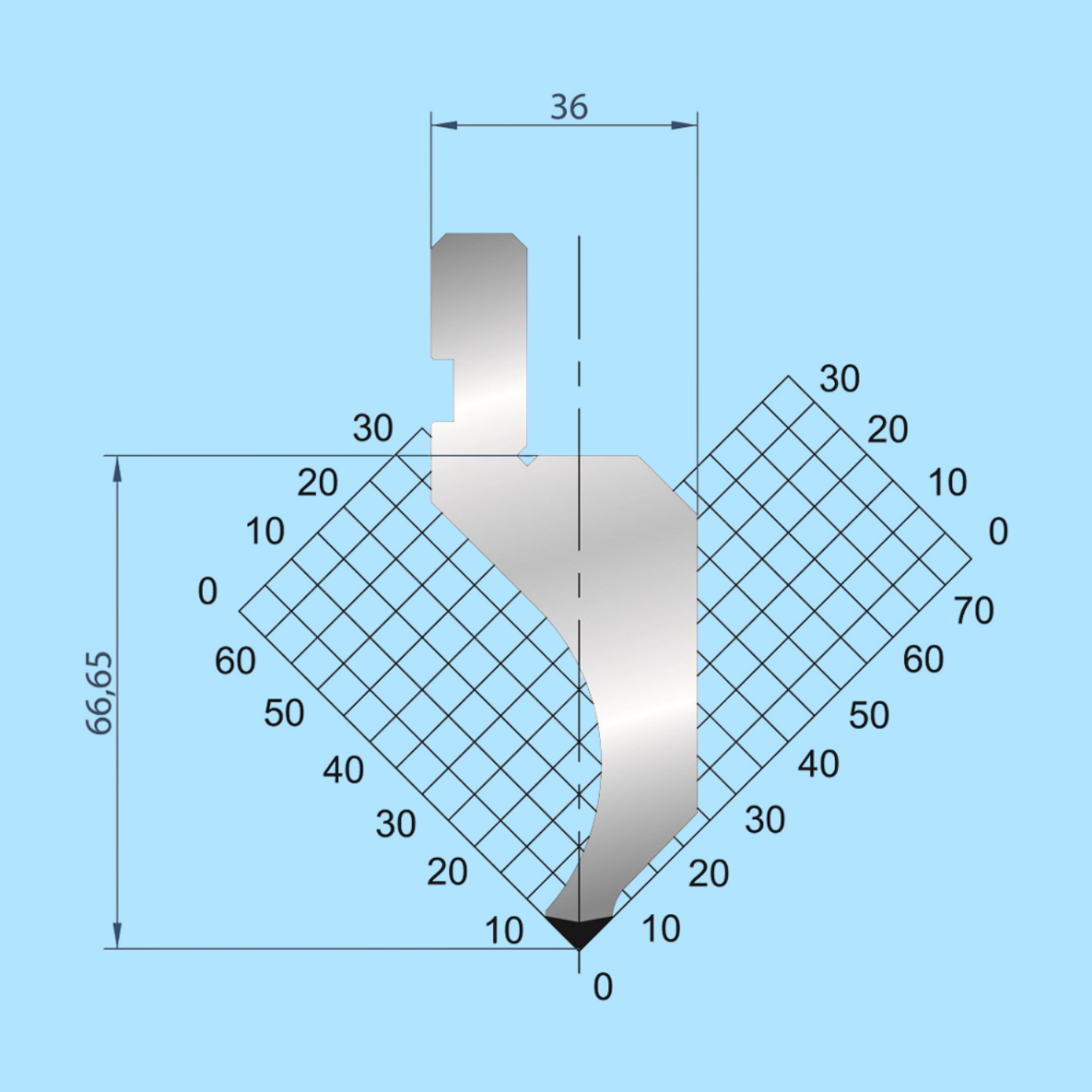 1081 AMADA-PROMECAM Gooseneck Punch