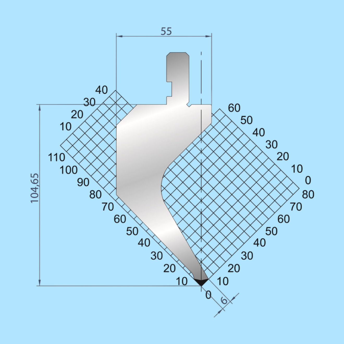 1173 AMADA-PROMECAM Gooseneck Punch