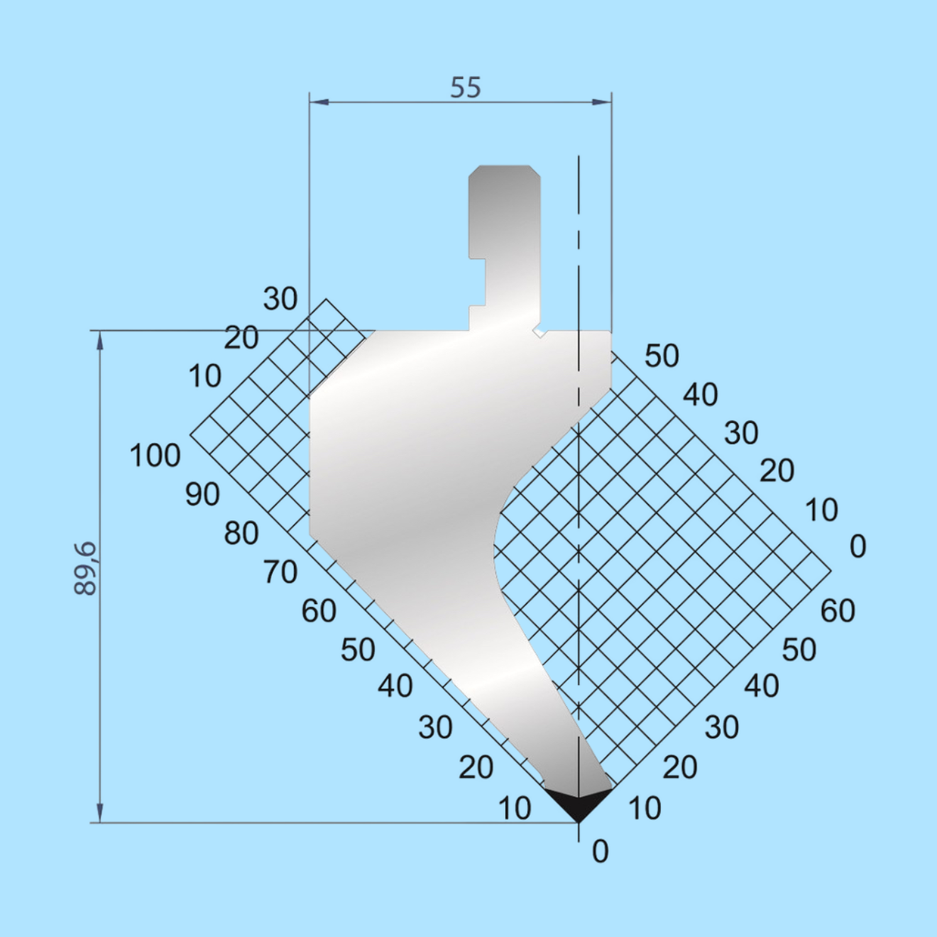 1266 AMADA-PROMECAM Gooseneck Punch