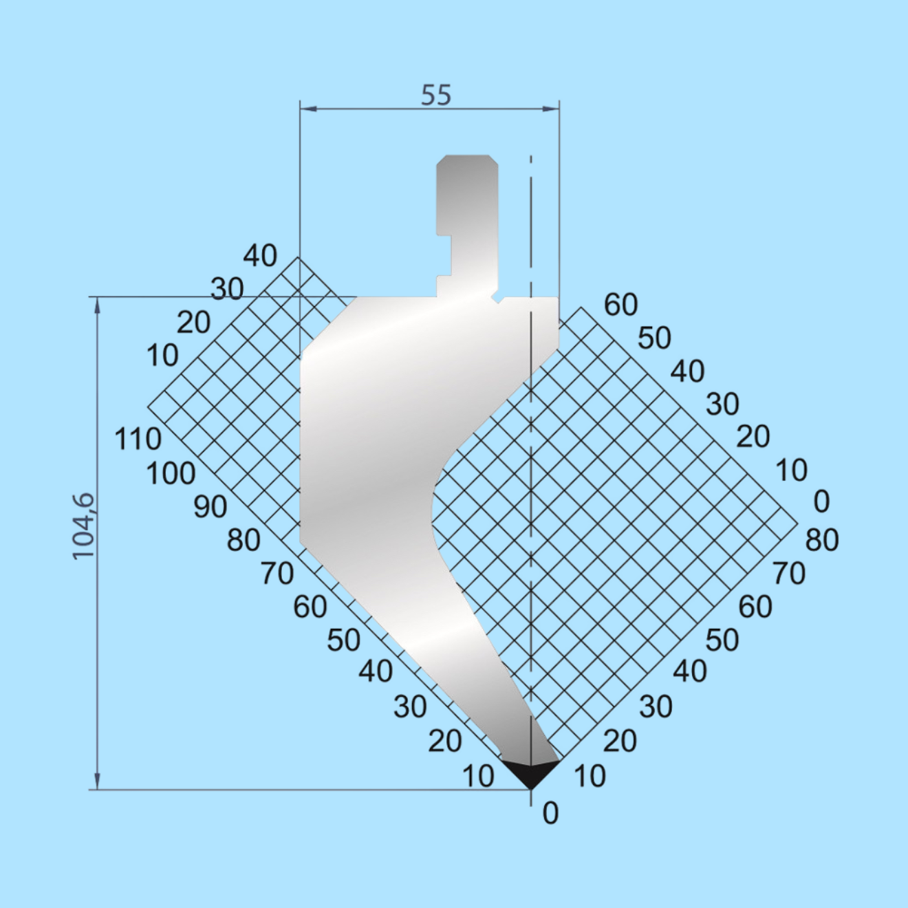 1268 AMADA-PROMECAM Gooseneck Punch