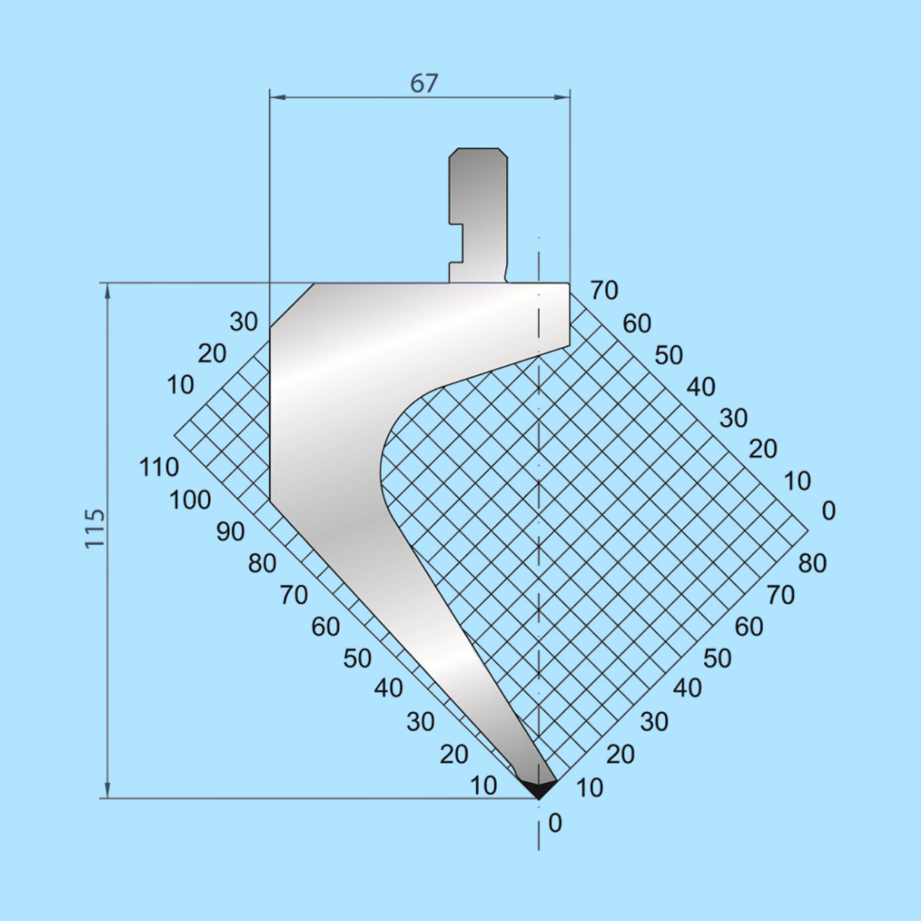 1310 AMADA-PROMECAM Gooseneck Punch
