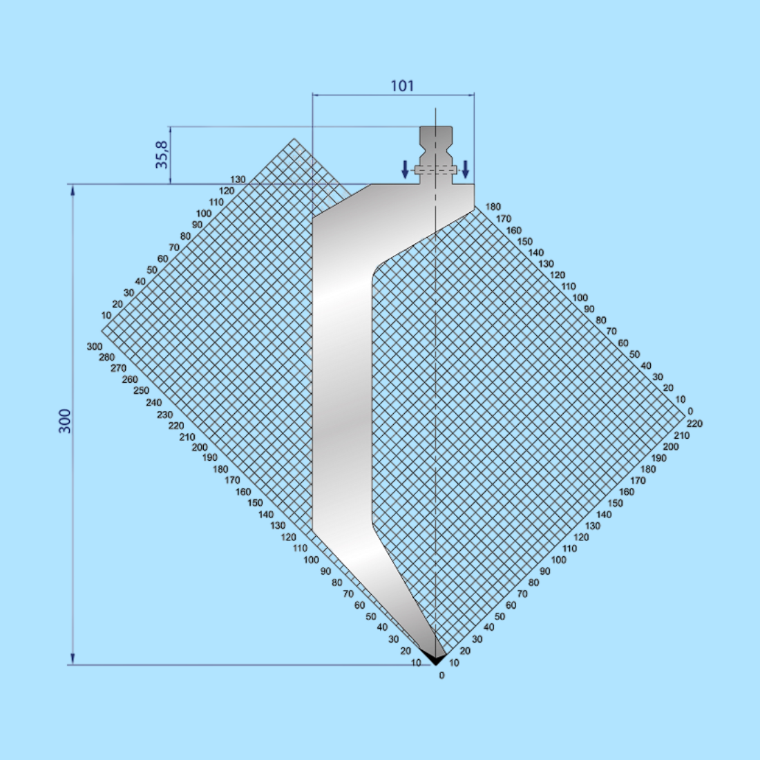 1315 WILA-TRUMPF Gooseneck Punch