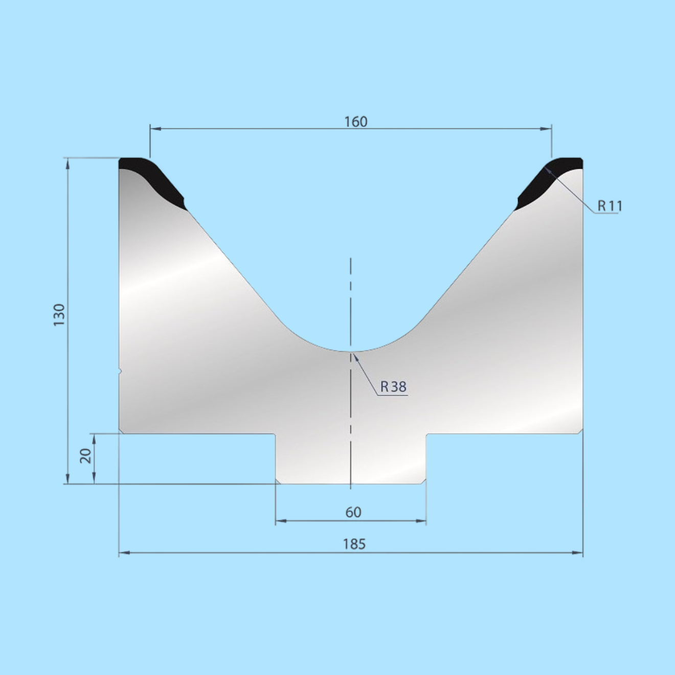 2027 AMADA-PROMECAM 1V Die