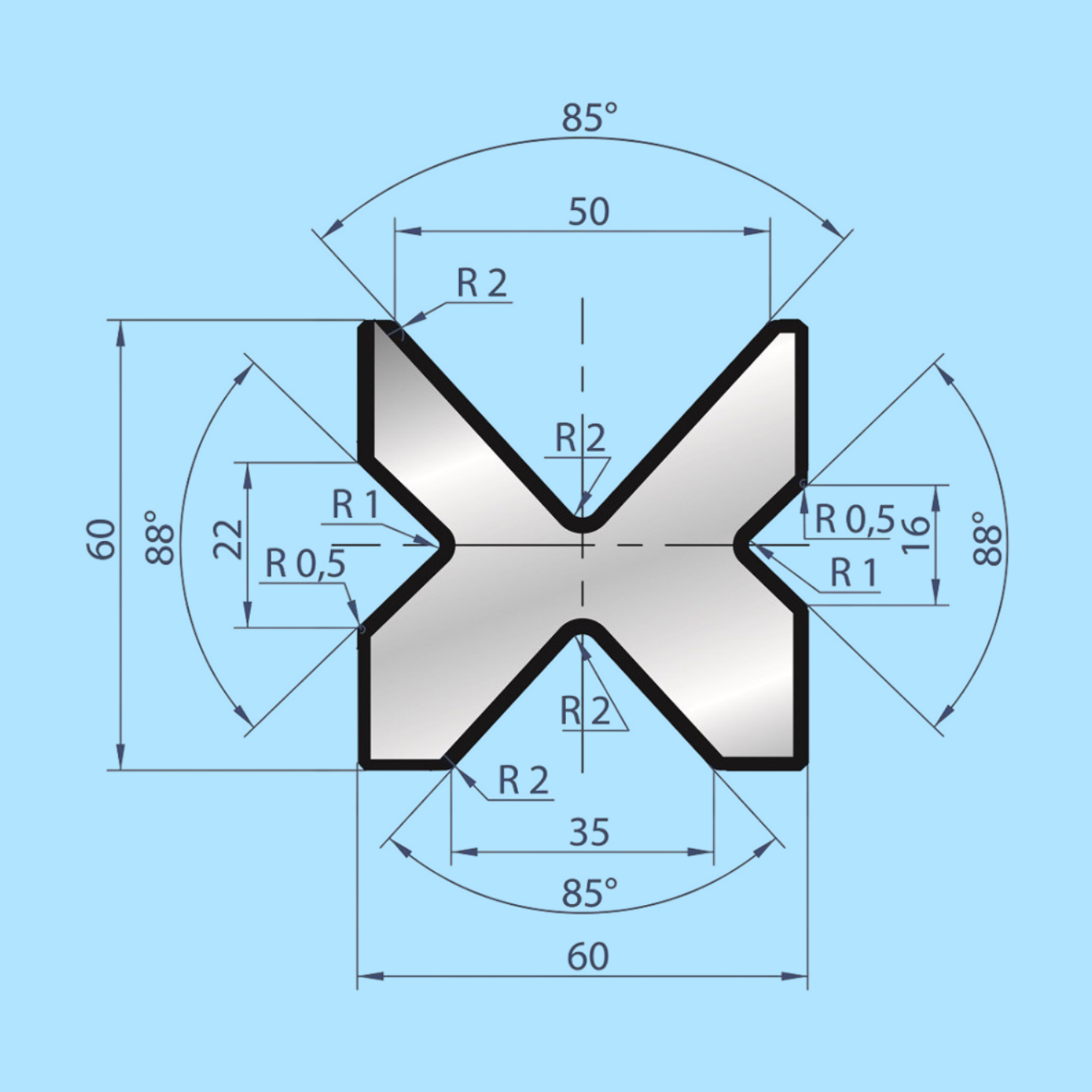 2030 AMADA-PROMECAM 4V Die