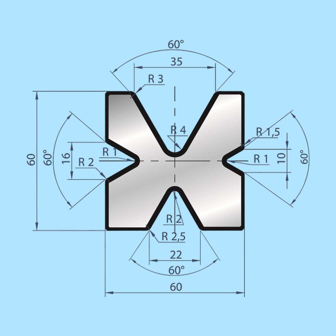 2034 AMADA-PROMECAM 4V Die