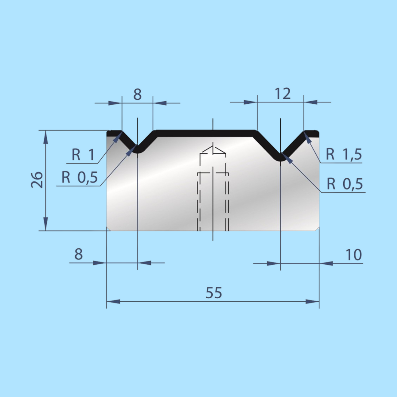 2041 AMADA-PROMECAM 2V Die