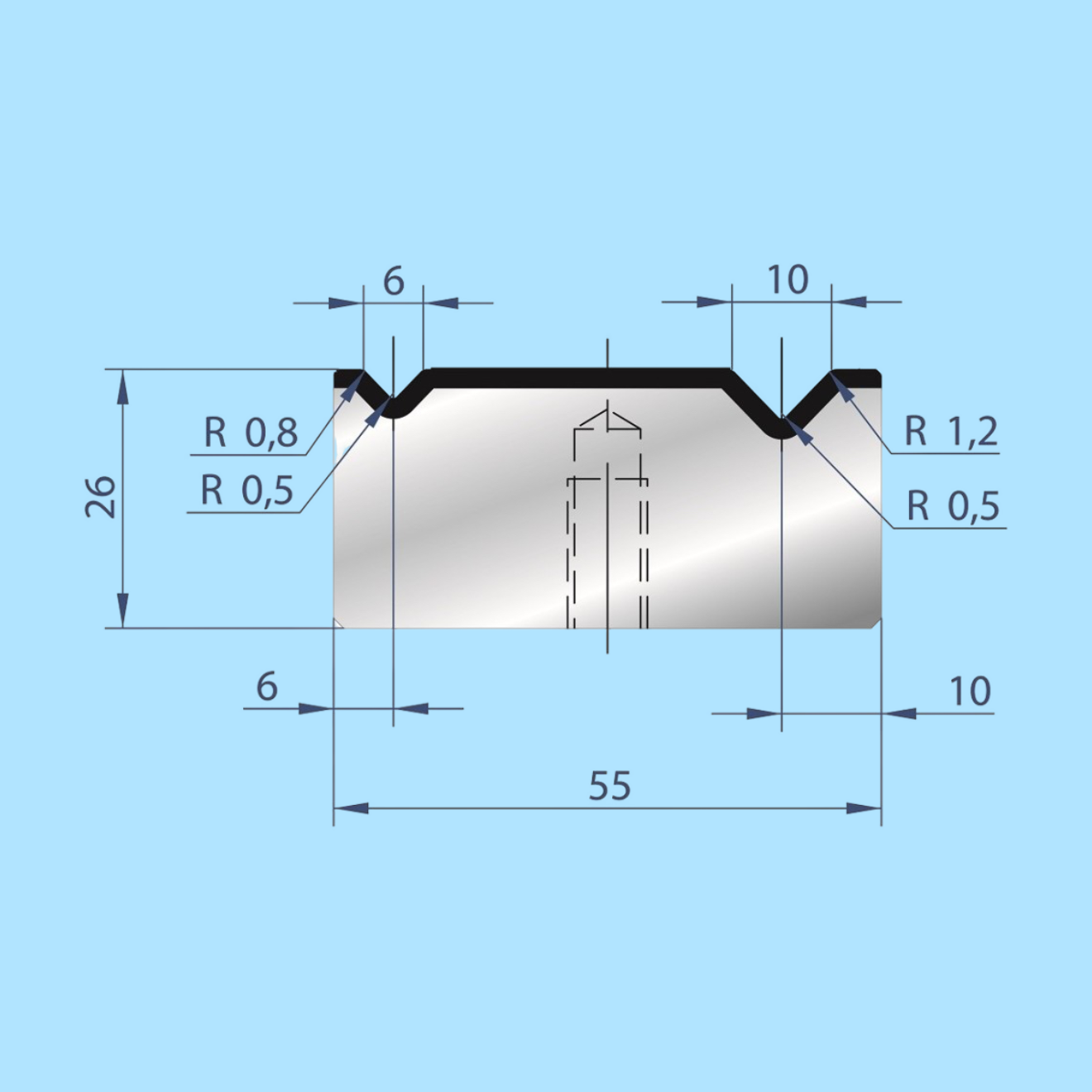 2046 AMADA-PROMECAM 2V Die