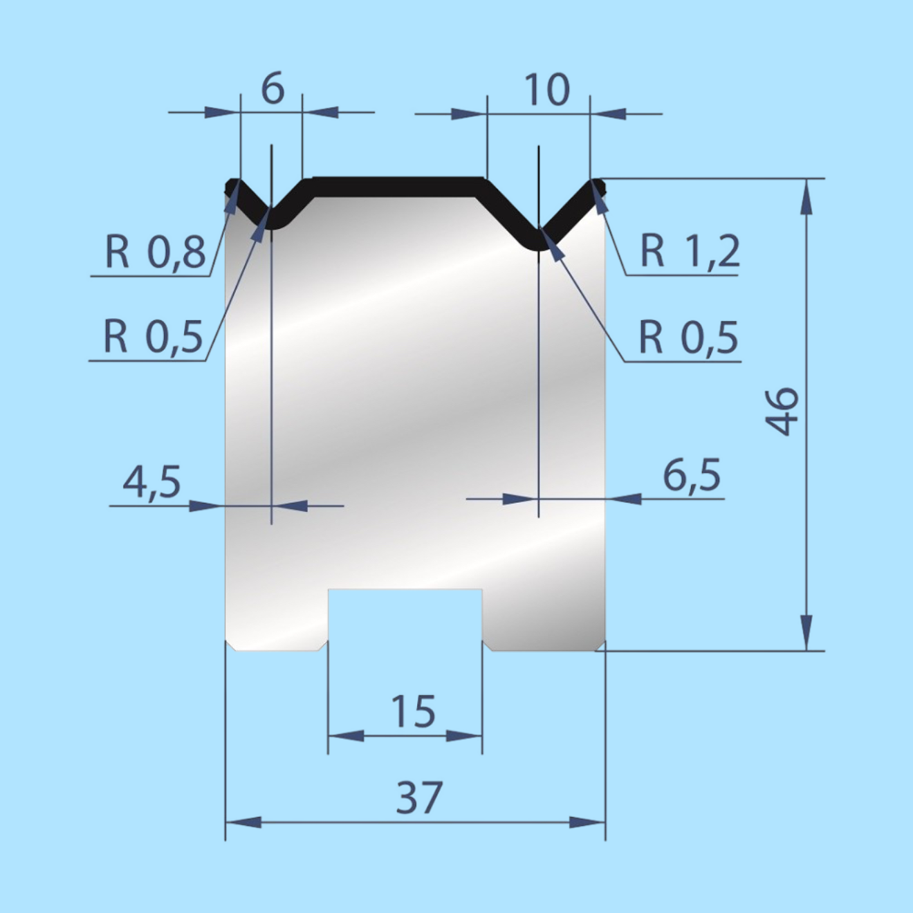 2050 AMADA-PROMECAM 2V Die