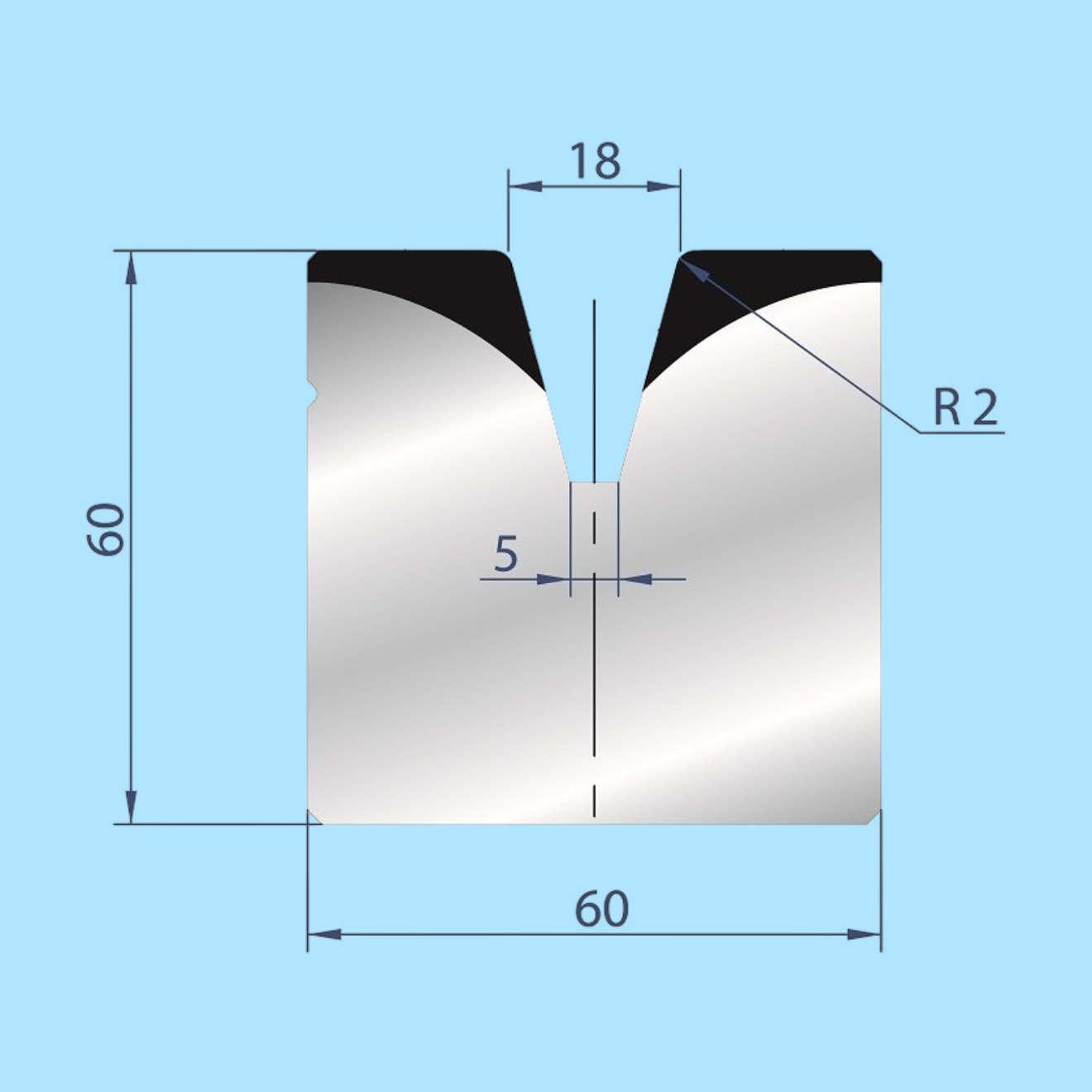 2086 AMADA-PROMECAM 1V Die