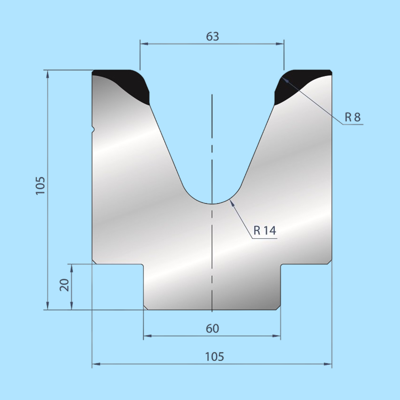 2117 AMADA-PROMECAM 1V Die