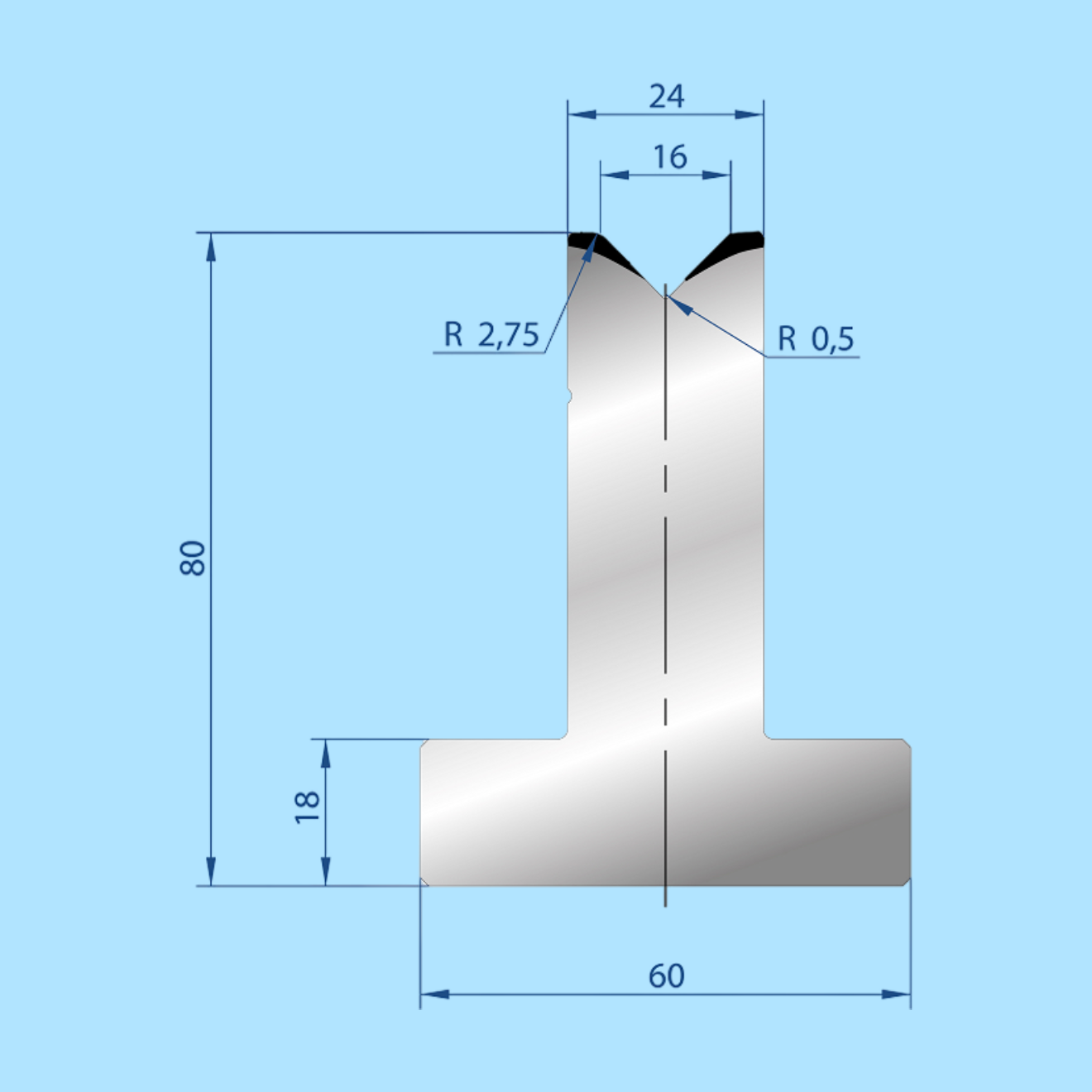 3016 AMADA-PROMECAM 1V Die