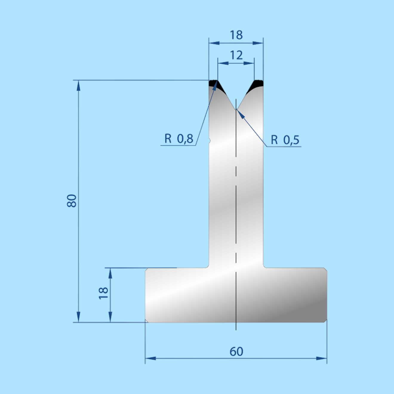 3022 AMADA-PROMECAM 1V Die