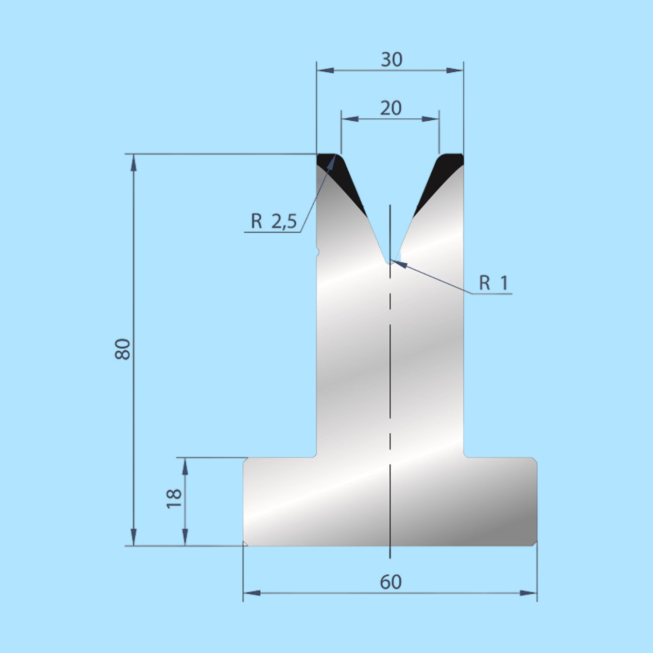 3031 AMADA-PROMECAM 1V Die