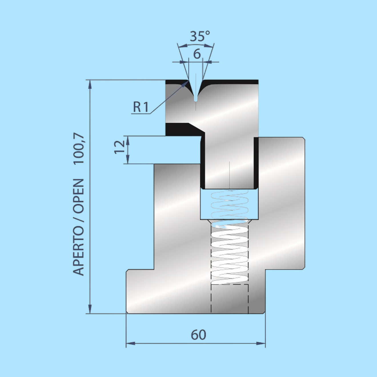 3037 AMADA-PROMECAM Hemming Die