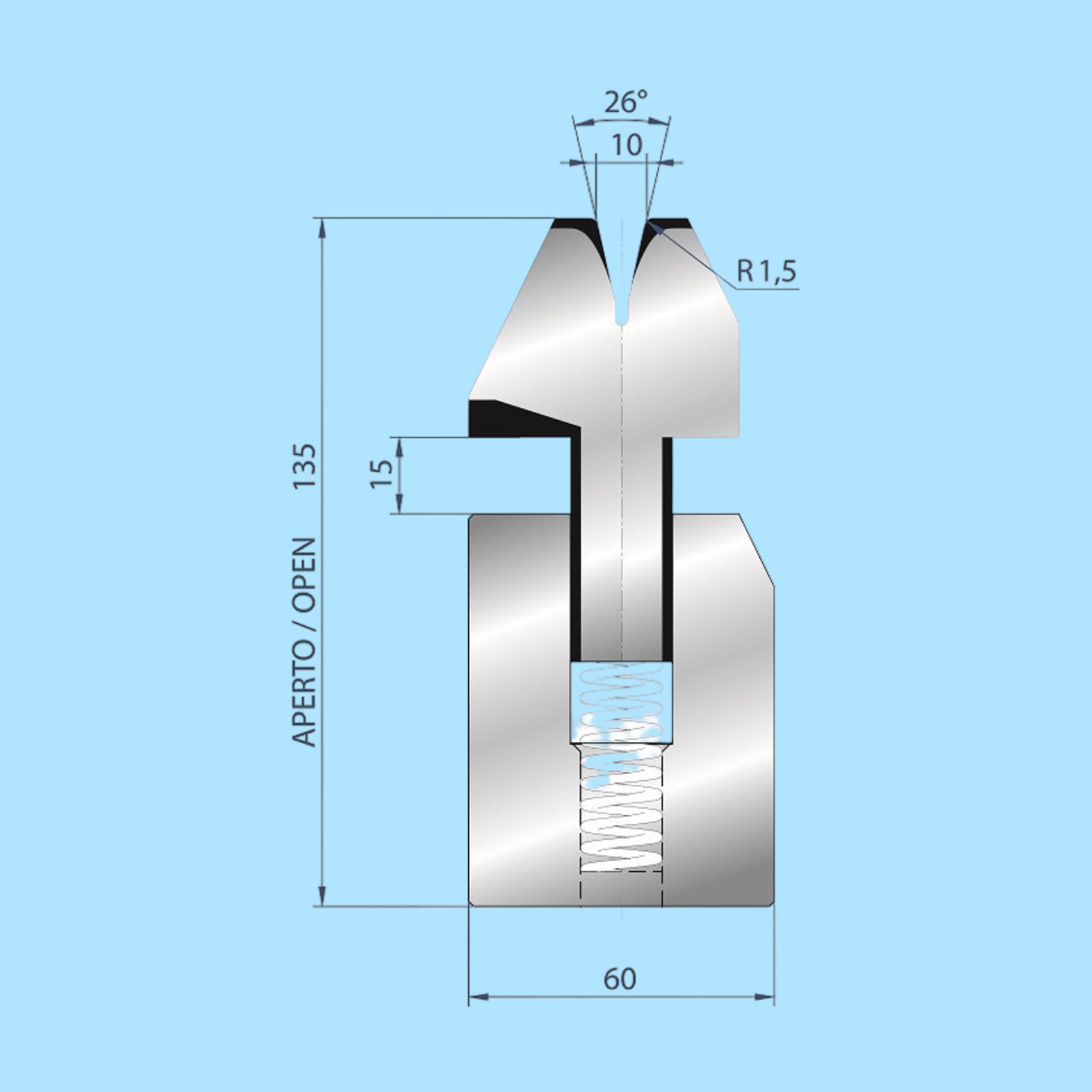 3038 AMADA-PROMECAM Hemming Die