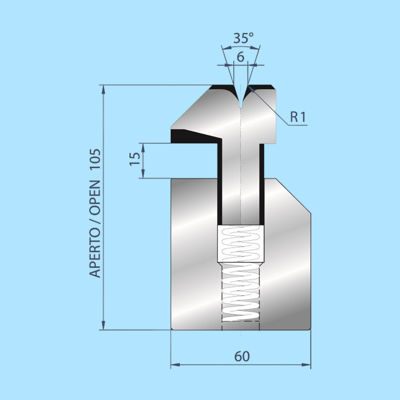 3039 AMADA-PROMECAM Hemming Die