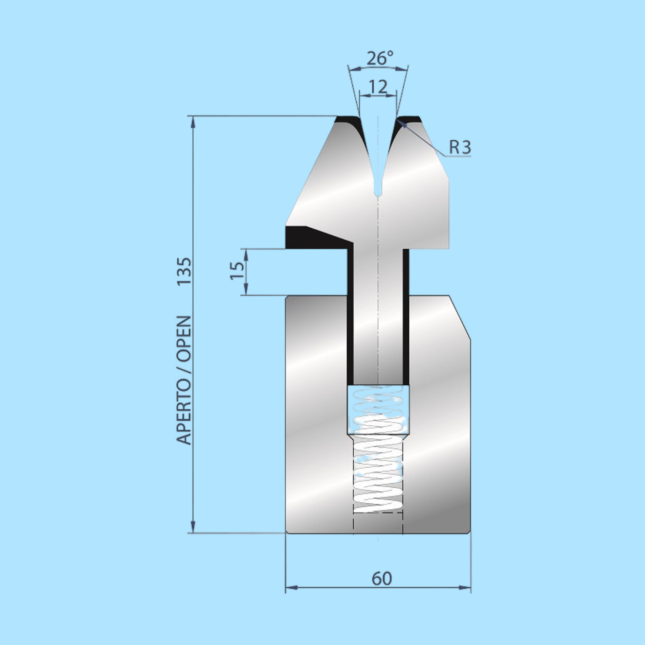 3040 AMADA-PROMECAM Hemming Die