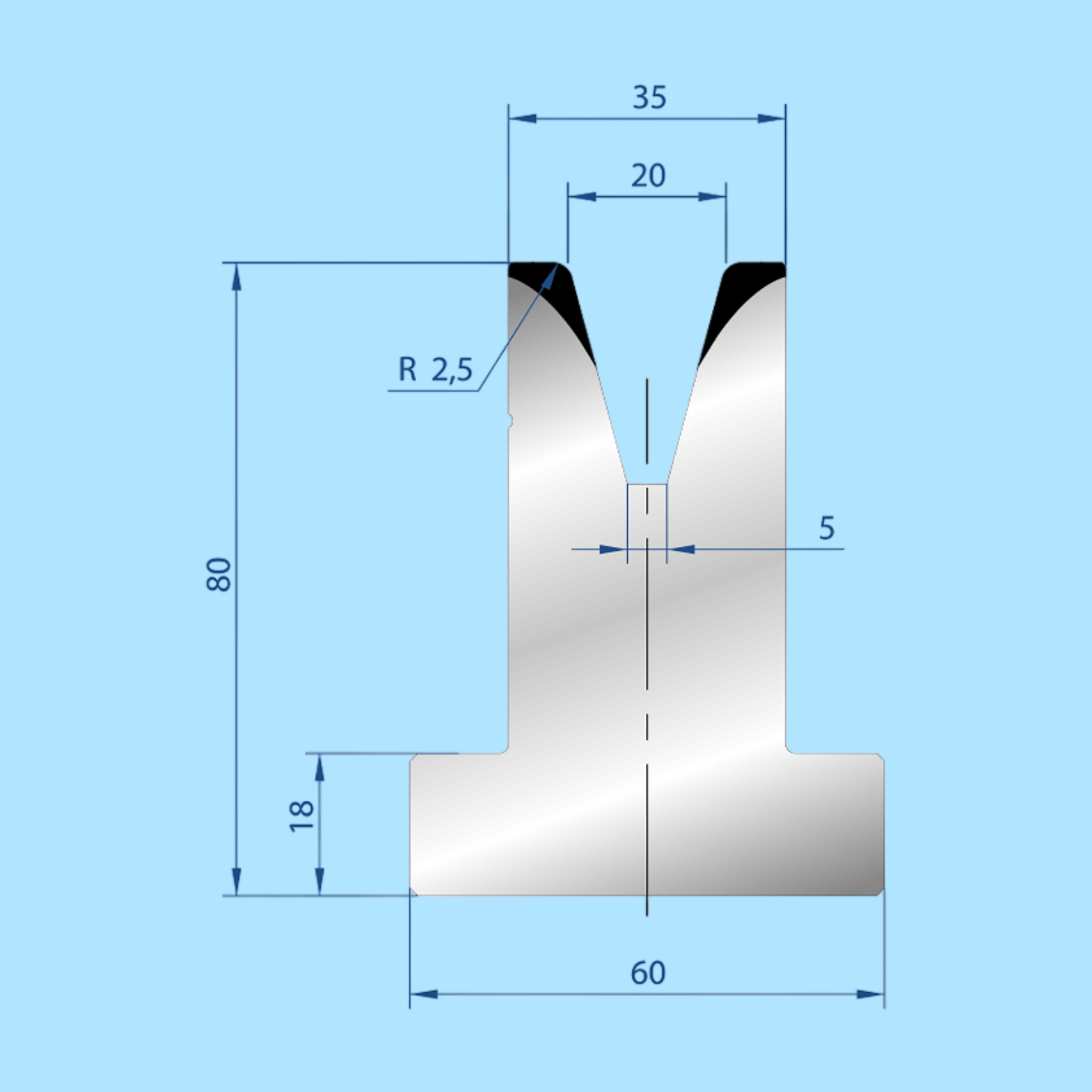 3047 AMADA-PROMECAM 1V Die