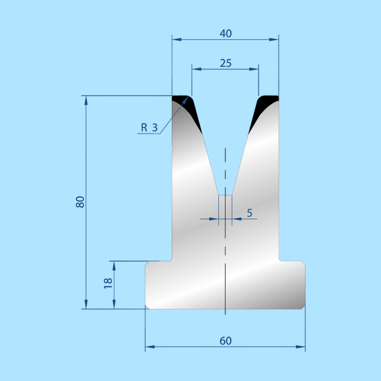 3048 AMADA-PROMECAM 1V Die