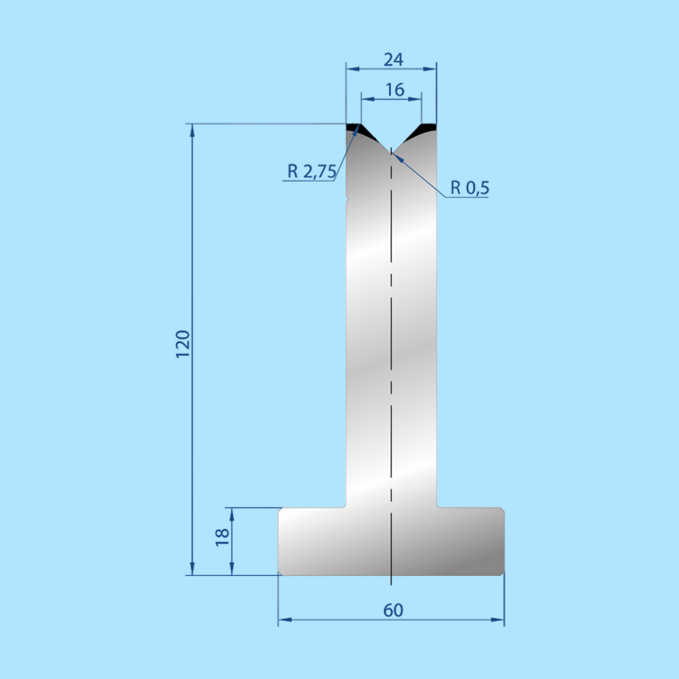 3056 AMADA-PROMECAM 1V Die