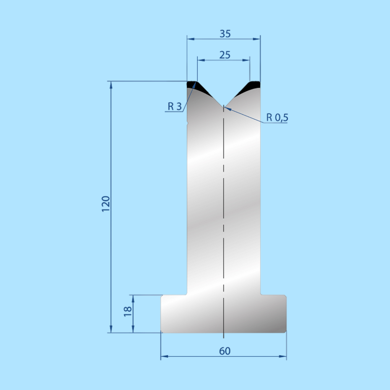 3058 AMADA-PROMECAM 1V Die