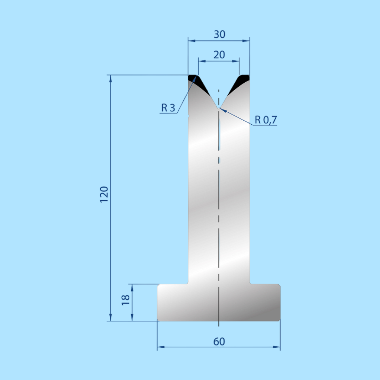 3064 AMADA-PROMECAM 1V Die