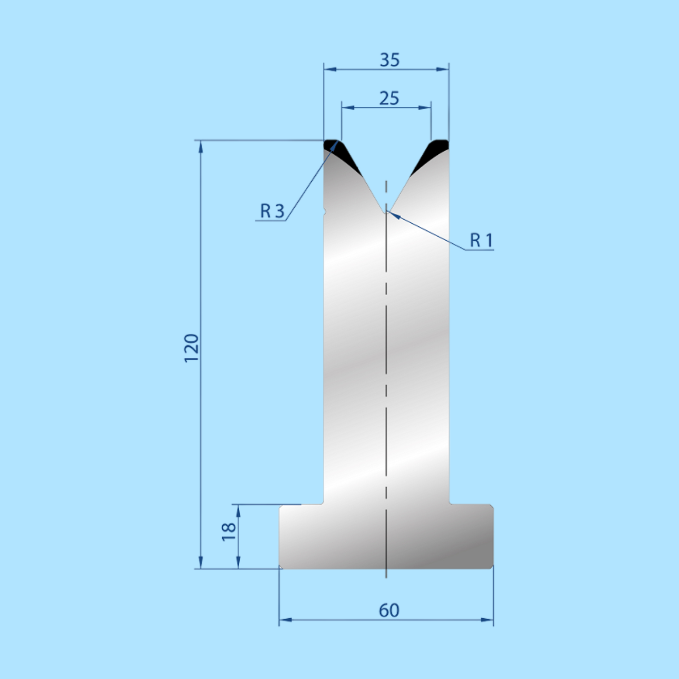 3065 AMADA-PROMECAM 1V Die