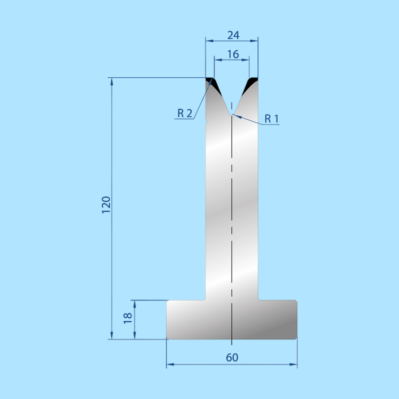 3070 AMADA-PROMECAM 1V Die
