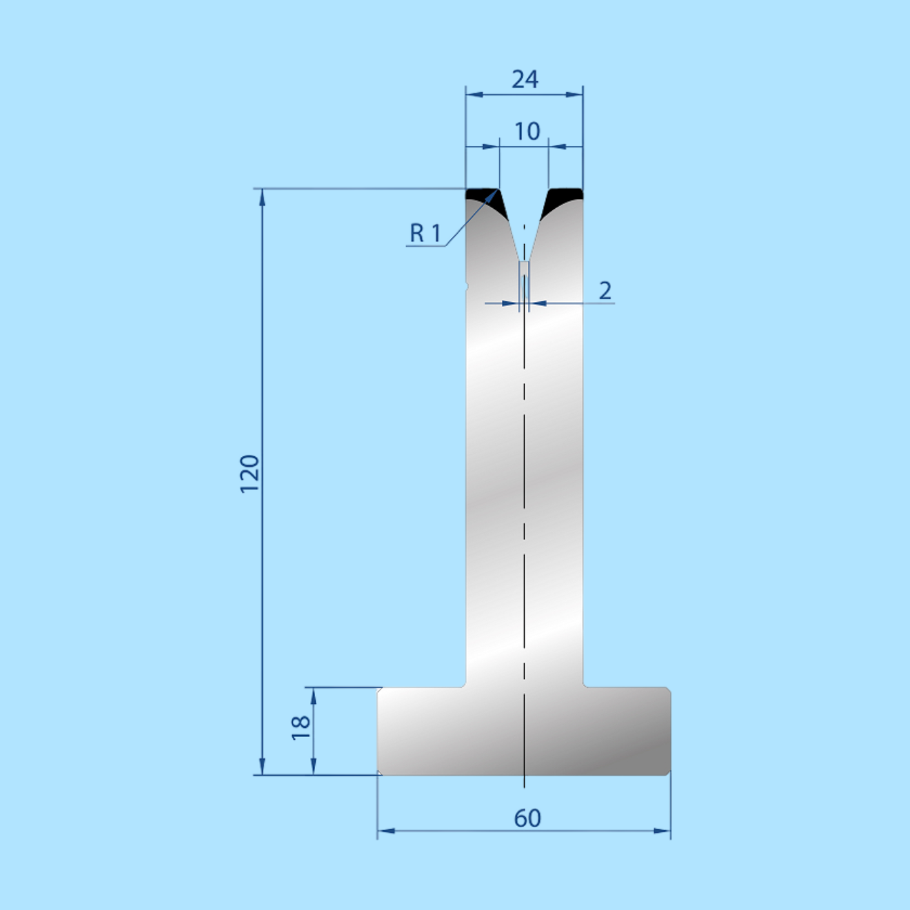3075 AMADA-PROMECAM 1V Die
