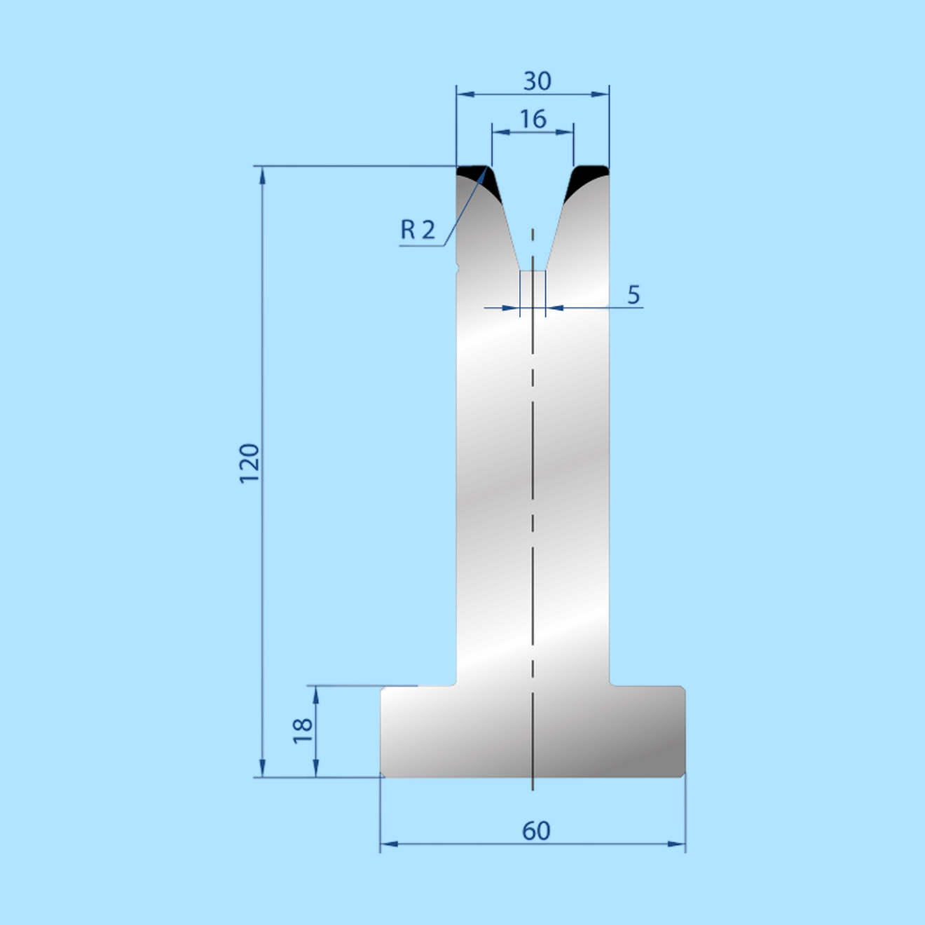 3077 AMADA-PROMECAM 1V Die