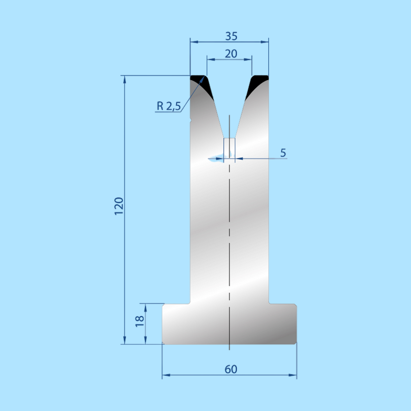 3078 AMADA-PROMECAM 1V Die