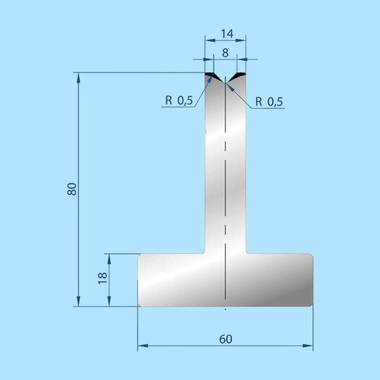3081 AMADA-PROMECAM 1V Die