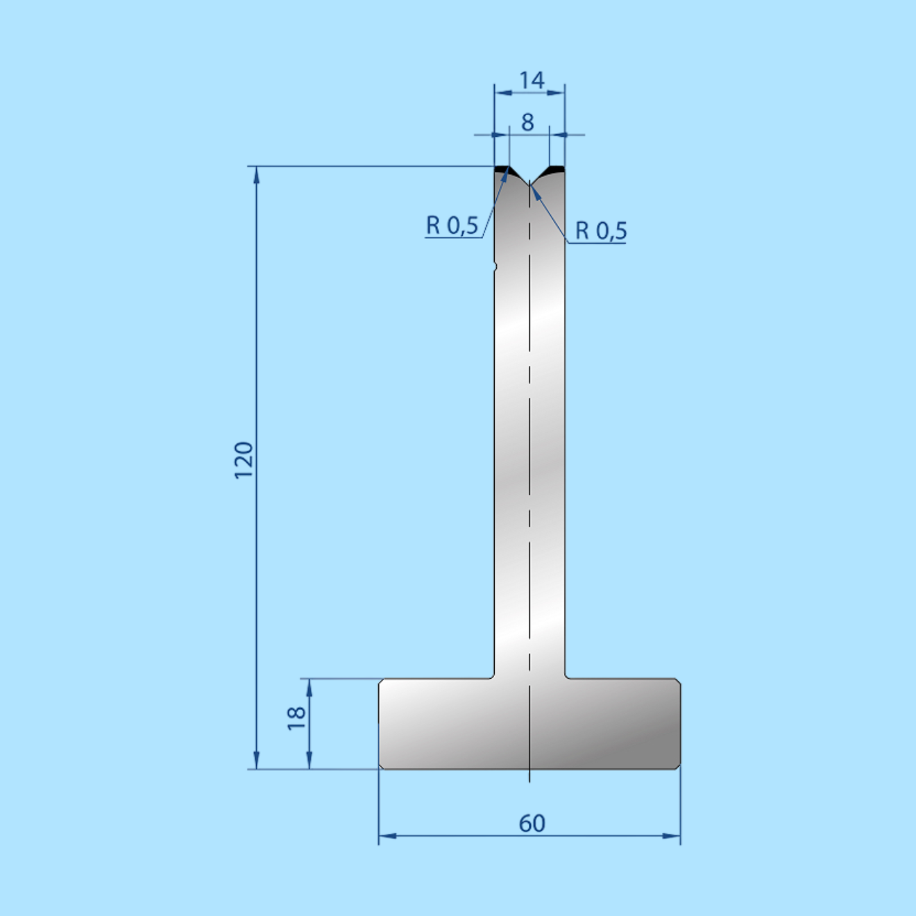 3084 AMADA-PROMECAM 1V Die
