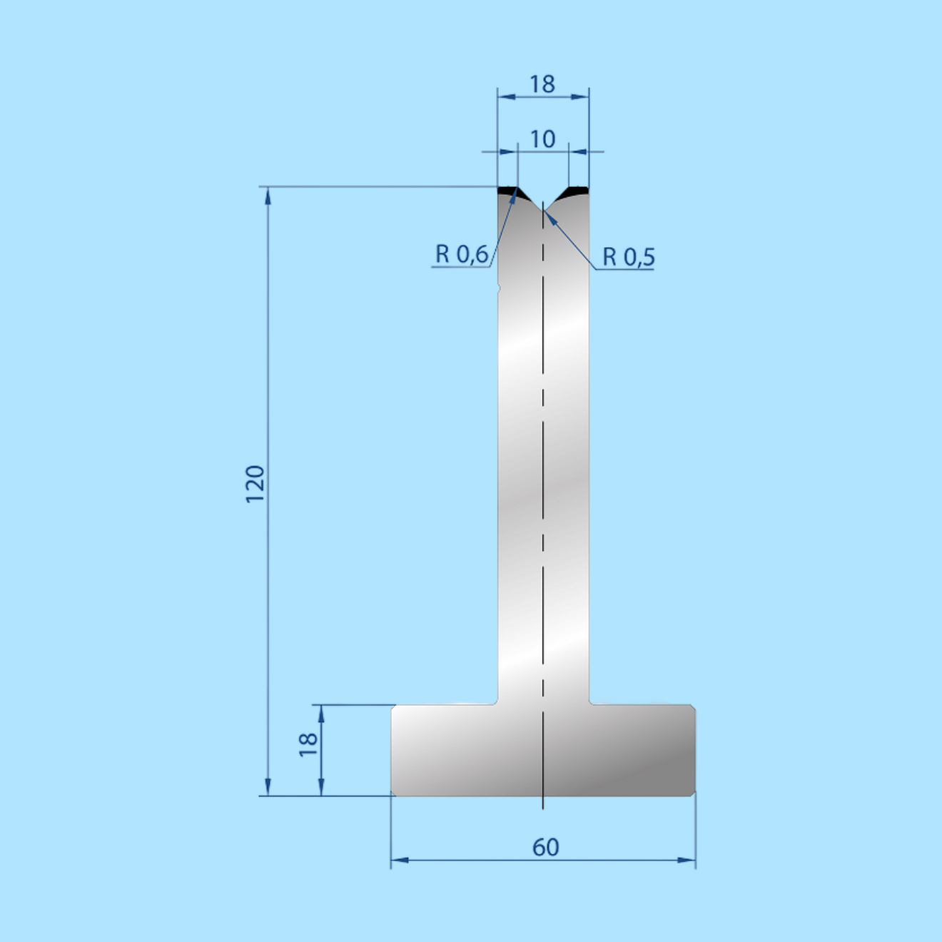 3085 AMADA-PROMECAM 1V Die