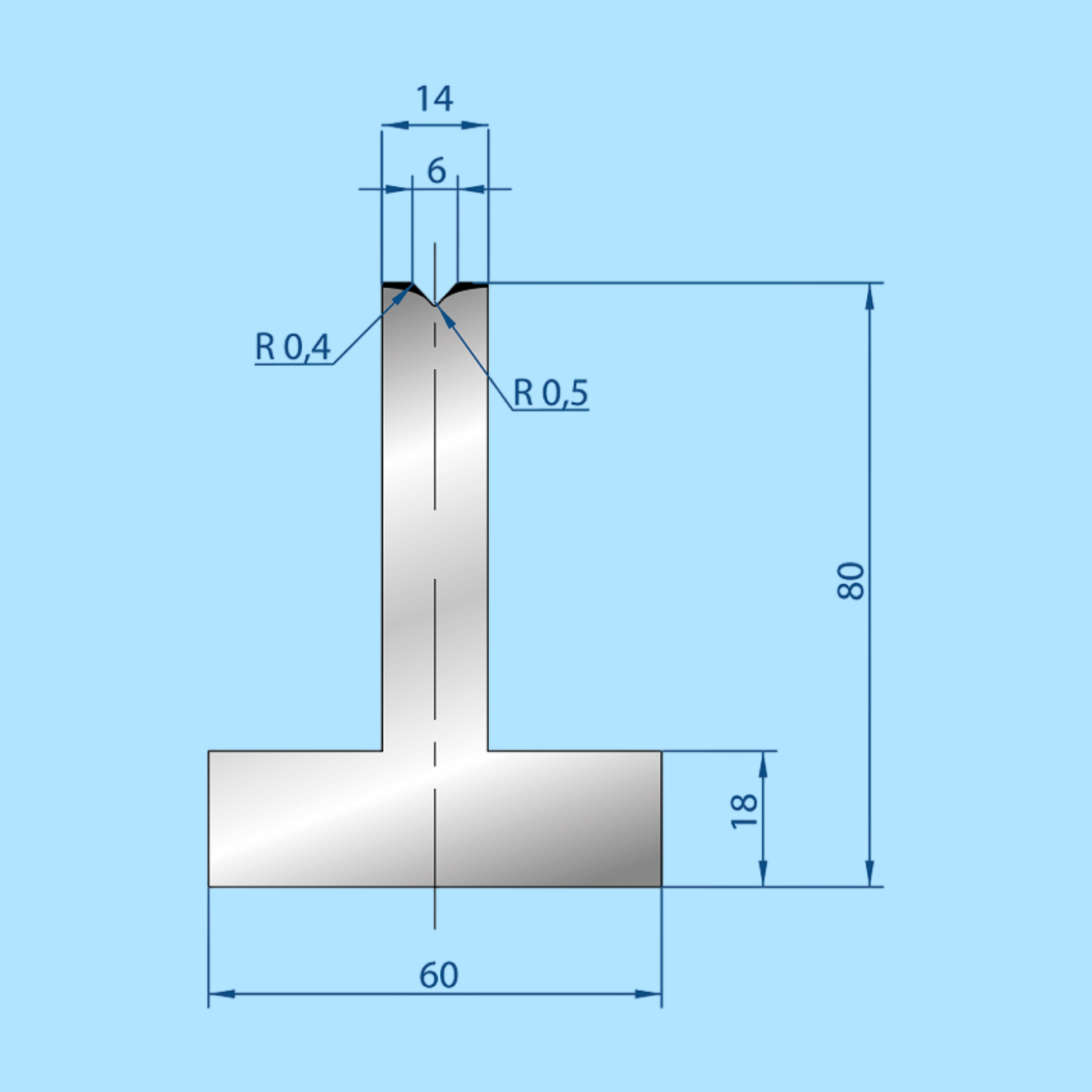 3086 AMADA-PROMECAM 1V Die