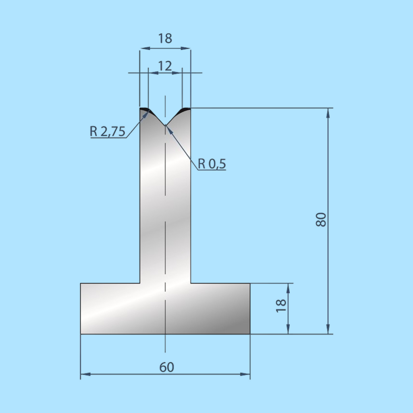 3089 AMADA-PROMECAM 1V Die