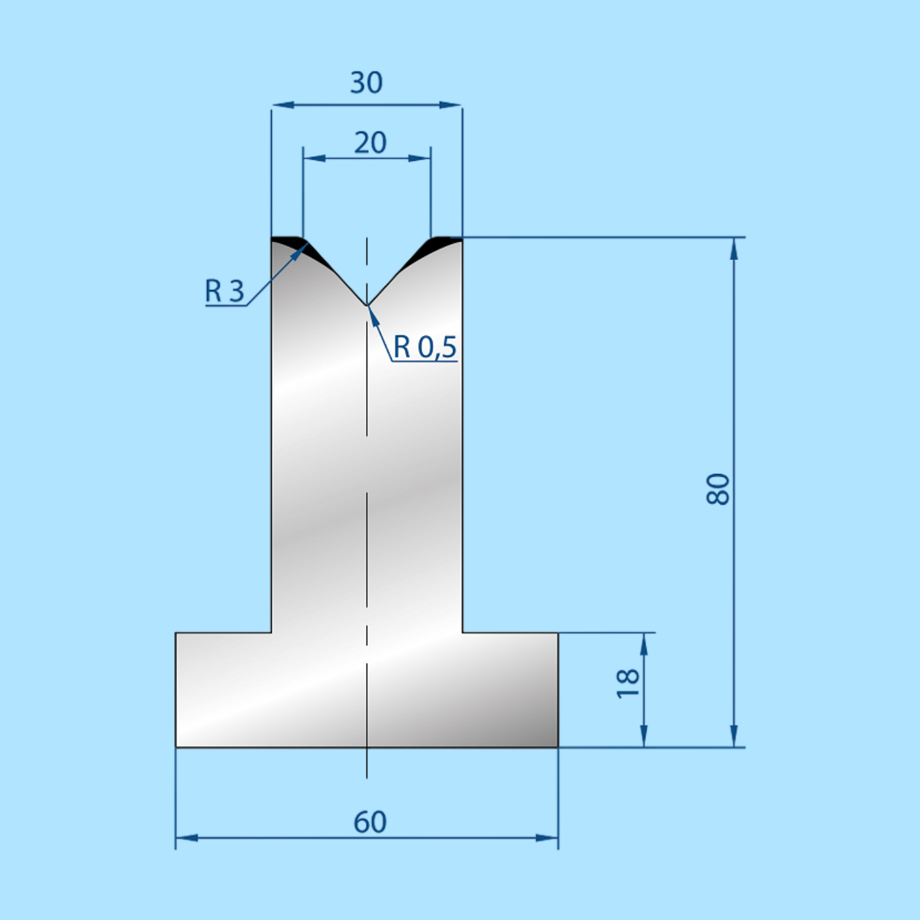 3091 AMADA-PROMECAM 1V Die