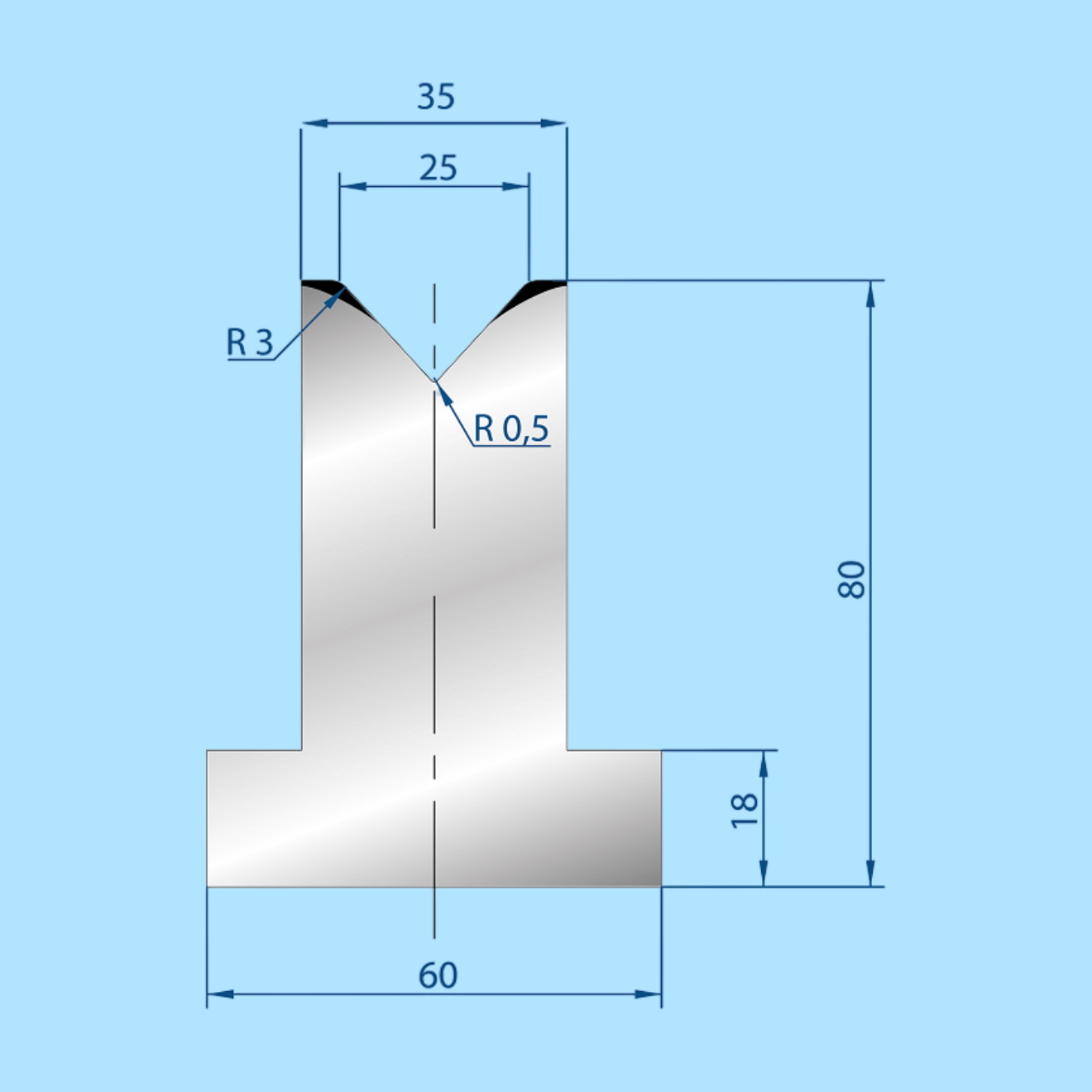 3092 AMADA-PROMECAM 1V Die