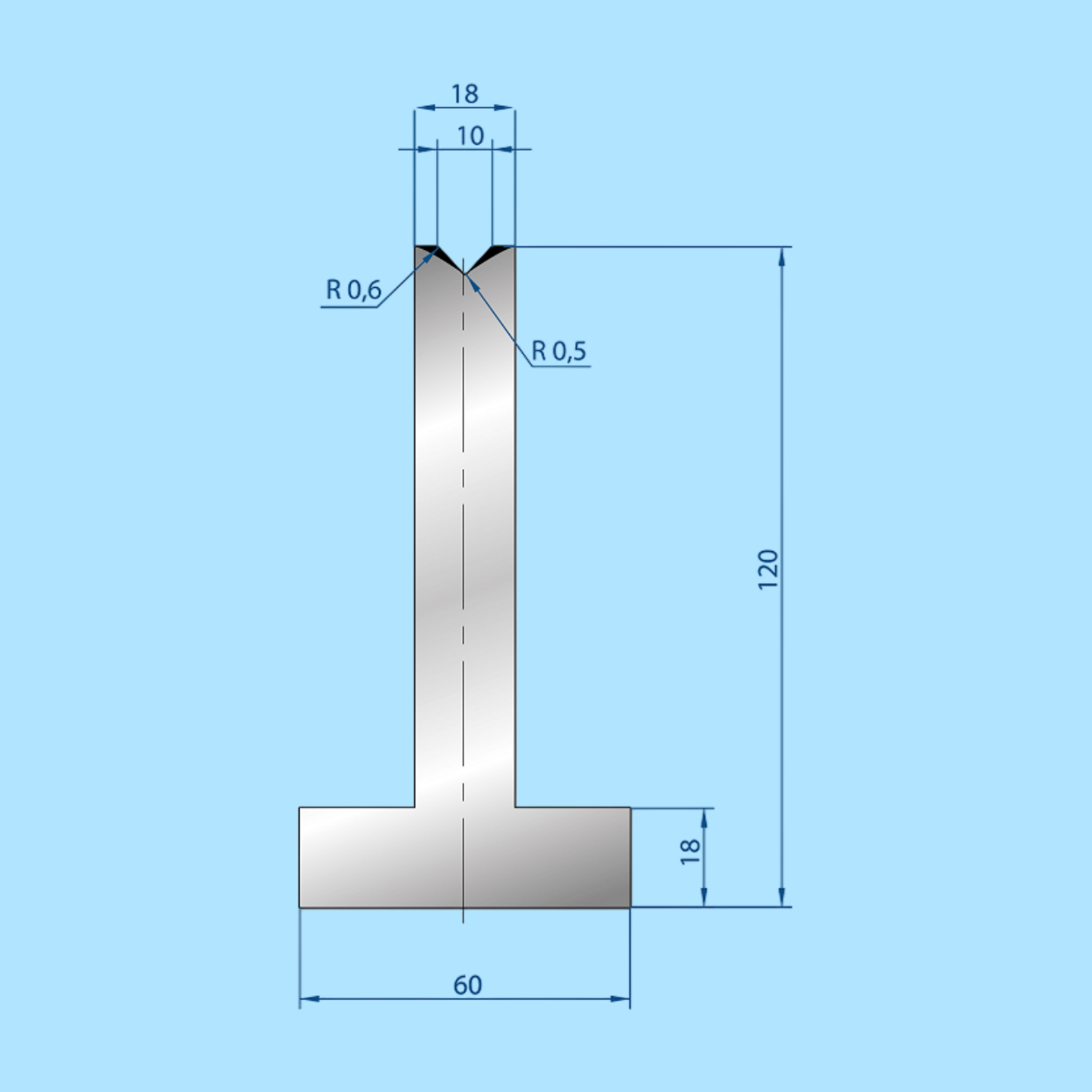 3095 AMADA-PROMECAM 1V Die