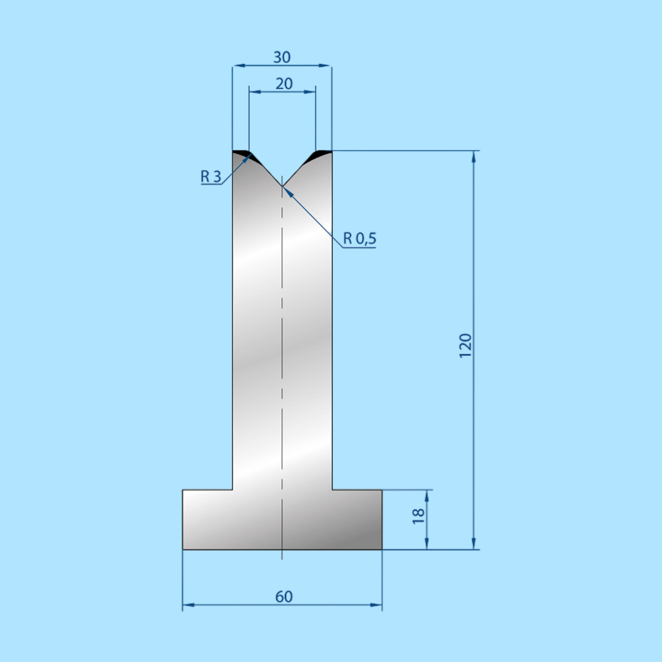 3098 AMADA-PROMECAM 1V Die