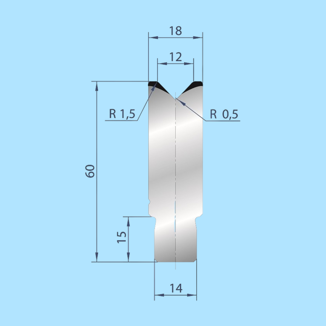 3162 AMADA-PROMECAM 1V Die