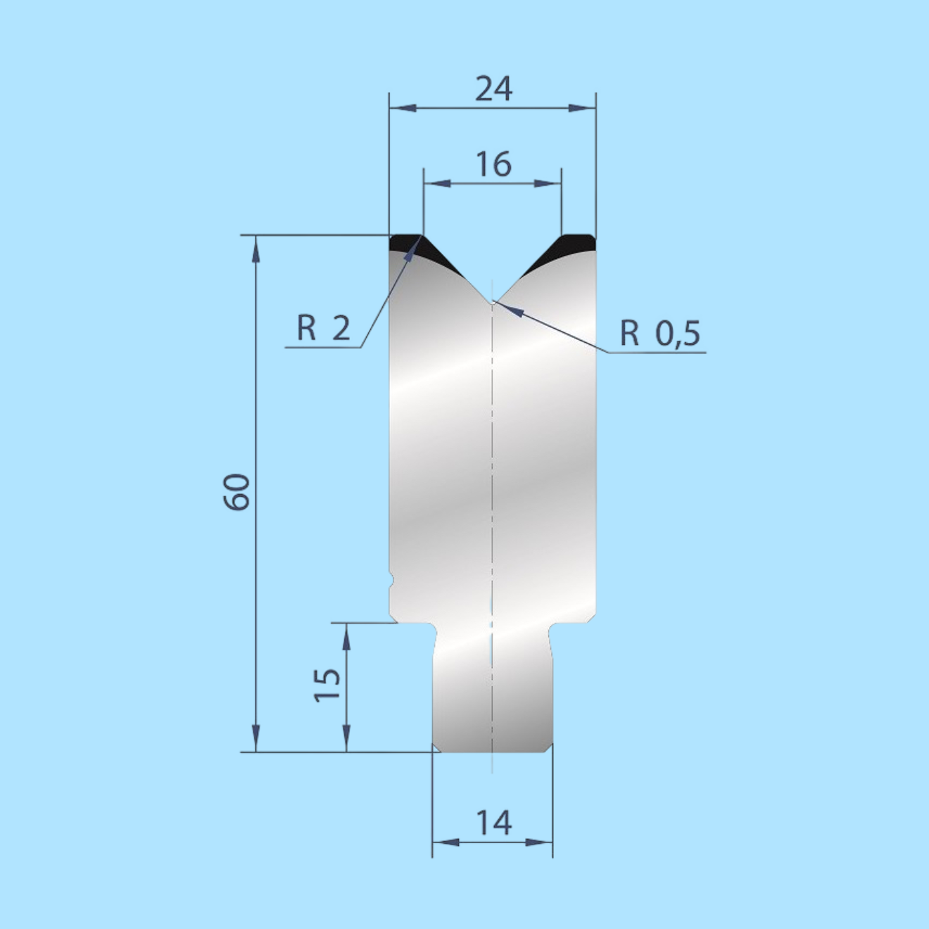 3163 AMADA-PROMECAM 1V Die
