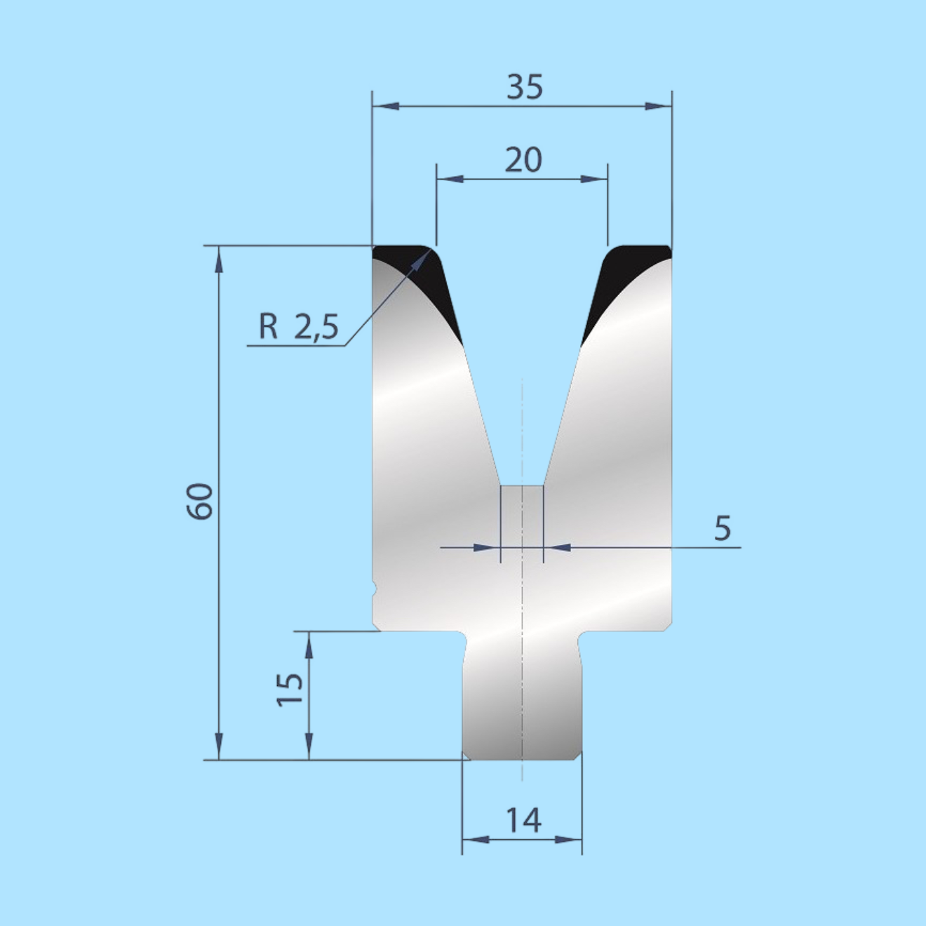 3171 AMADA-PROMECAM 1V Die