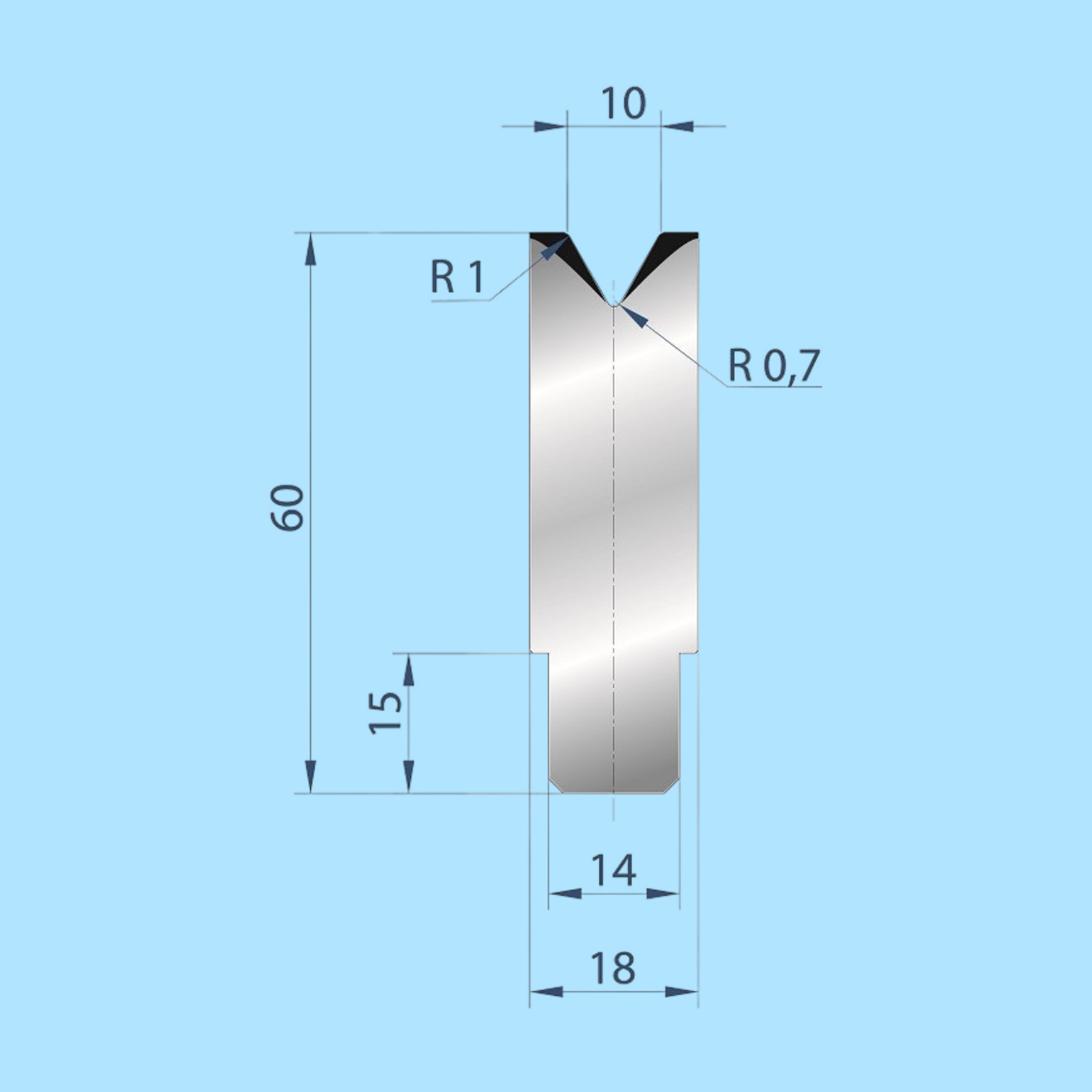 3195 AMADA-PROMECAM 1V Die